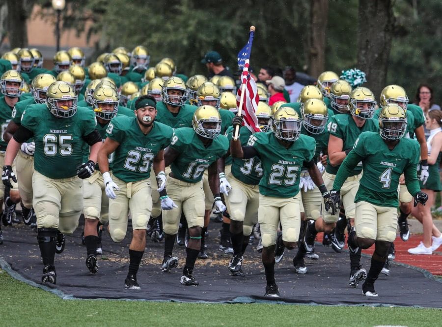Blessed and excited to receive a D1 offer to continue my education and play football at Jacksonville University. Thank you <a href="/wadegreen12/">Wade Green</a> for the amazing opportunity.
