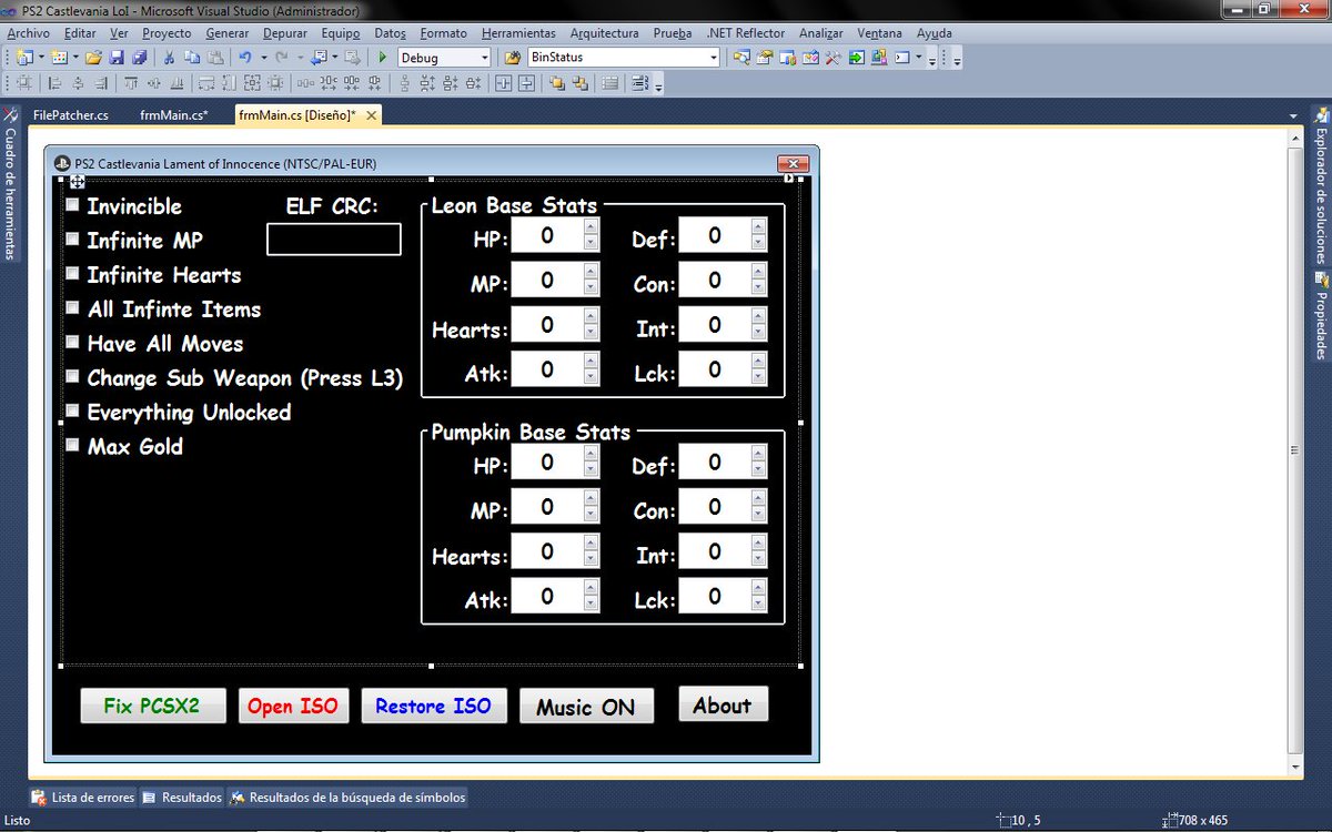 ClassicGameHack's tweet photo. Updating Castlevania Lament of Innocence Tool, this tool will also have enemy editor! https://t.co/KNeOUGzyoC