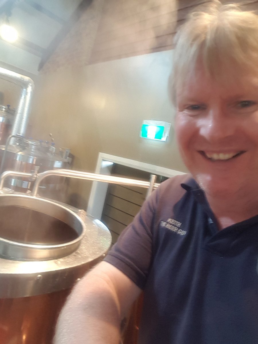 Hey that smile on my face is because I have a team member on holidays so I get to be on the brew stand #screwthepaperwork #havingfun #kolsch <a href="/hunterbeerco/">Hunter Beer Co.</a>
