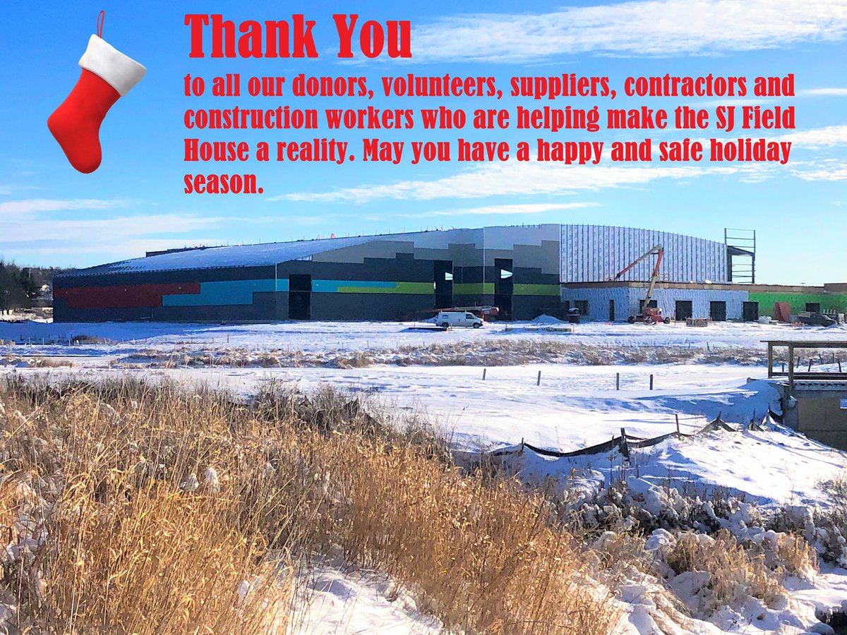 Thanks &amp; Happy Holidays to everyone helping make the SJ Field House happen. Opening September 2019!