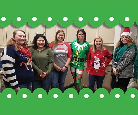OBeeCU's tweet photo. 🎄 O Bee staff are getting into the xmas spirit. Every day we've had a different holiday theme - take a look! 😍 https://t.co/gfr7uUaZVS