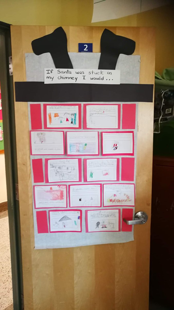 StAnnTBCDSB's tweet photo. The Skyhawks did an amazing job decorating the classroom doors with the Christmas theme. https://t.co/RDck51Eb9u