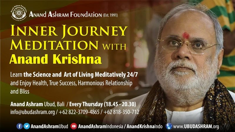 AnandAshramUbud's tweet photo. "Without #InnerJourney there is no Self Discovery; without Self Discovery life has no meaning whatsoever."
~ @Anand_Krishna_
Join us TONIGHT #InnerJourney #meditation #Thursday #December20th at 6.45pm Anand Ashram Ubud #Ubud #Bali #ubudyoga #ubudevent #ubudlife #ubudcommunity https://t.co/2oaGFX2jQ1