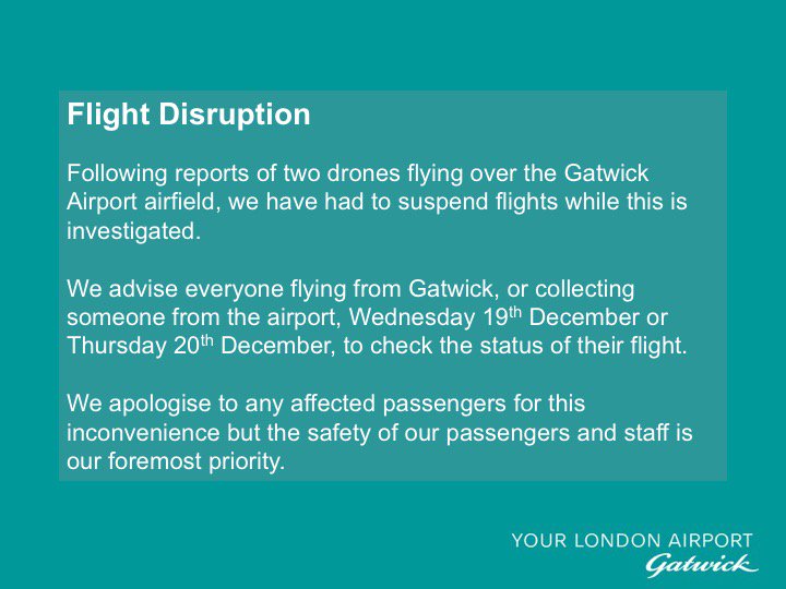 Flights due to take off remained parked on the runway, while others scheduled to land at Gatwick were diverted to other airports, according to some passengers who took to Twitter to express their annoyance over the situation.