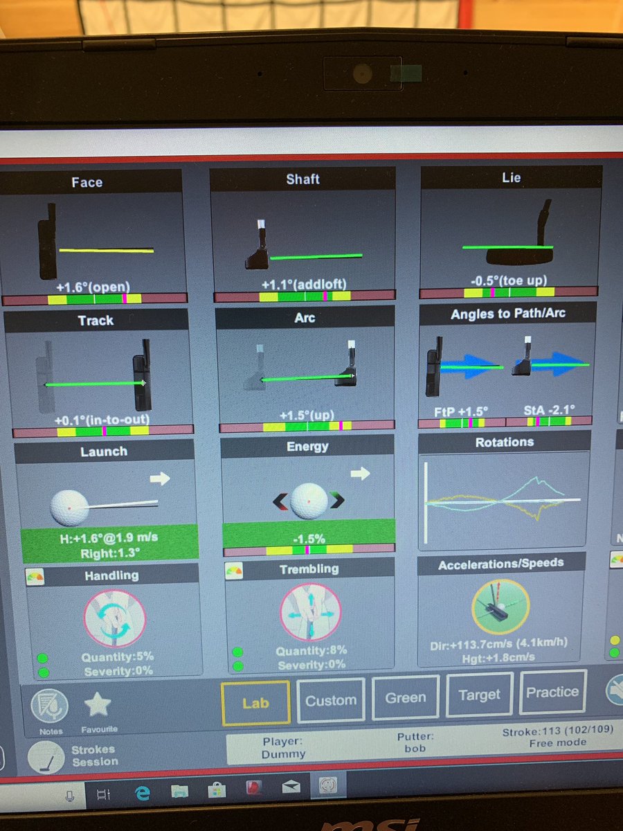 DaveSunsetrange's tweet image. Working on putter loft. Combining two technologies together   #hackmotion and #capto.