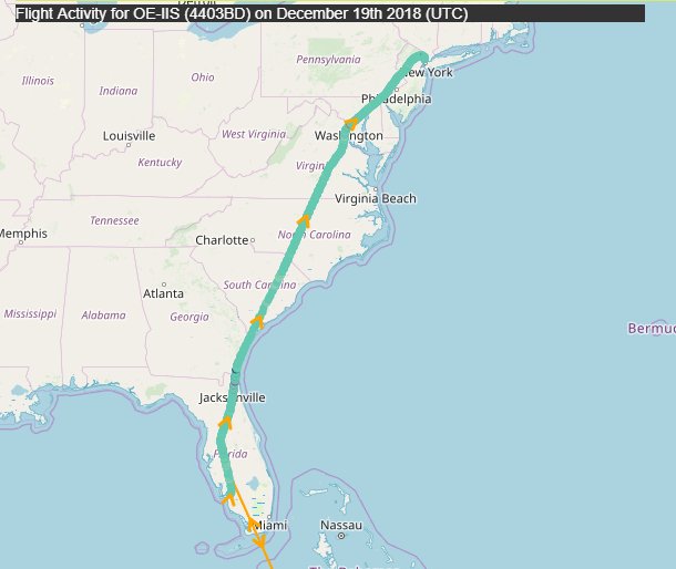 Iskander Makhmudov's (Ural Mining and Metals) OE-IIS 12/17/18 Savannah-Prague 12/18/18 Prague-Naples, FL 12/19/18 Naples-TeterboroOE-IIS was in Savannah for maintenance/refitting work.“'Transmachholding' : between corruption and state mafia" https://www.ecosprinter.eu/blog/transmachholding-between-corruption-and-state-mafia/