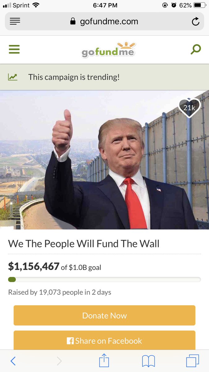iamTylerHatem's tweet image. Please donate! #buildthewall #GoFundMeBuildtheWall #GoFundMeForTheWall #thewall #MAGA #trump #USA