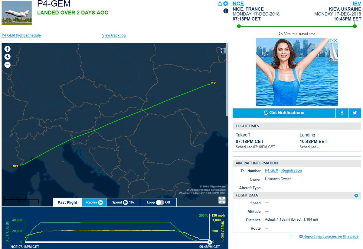 Viktor Medvedchuk's (Putin is his daughter's godfather/Manafort) P4-GEM 12/17/18 Nice-KievYury Ivanyushchenko's M-DADI 12/17/18 Nice-PragueValeriy Khoroshkovskyi's M-YJET and Arkady Rotenberg's M-MAVP are still in Nice. @Prizrak_opery @JohnSchindller  @OfeliyaDD  @BorisBorisenko5