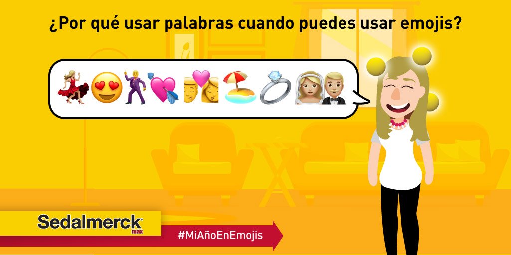 Algunos no encontraron el amor este 2018, pero los que sí, saben que “describir #MiAñoEnEmojis no es tan difícil”.