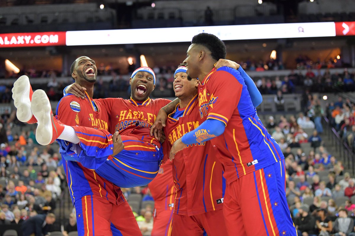 These guys know how to have fun! Join us Saturday Dec 29 for the Harlem Globetrotters! 🏀 bit.ly/GlobetrottersR…