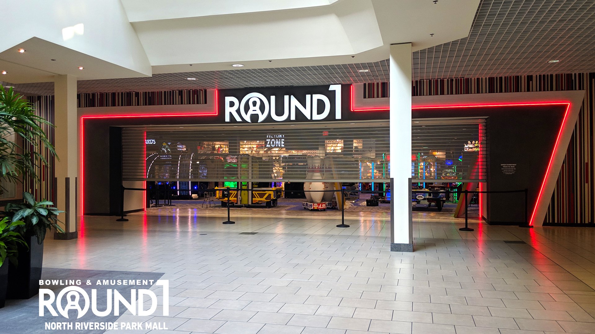 Round1 USA on X: Only a few more days until our Grand Opening at North  Riverside Park Mall in North Riverside, IL. #Bowling🎳, #Billiards🎱,  #Karaoke🎤, #Arcade🕹️ and MORE!!! Doors open at 10am