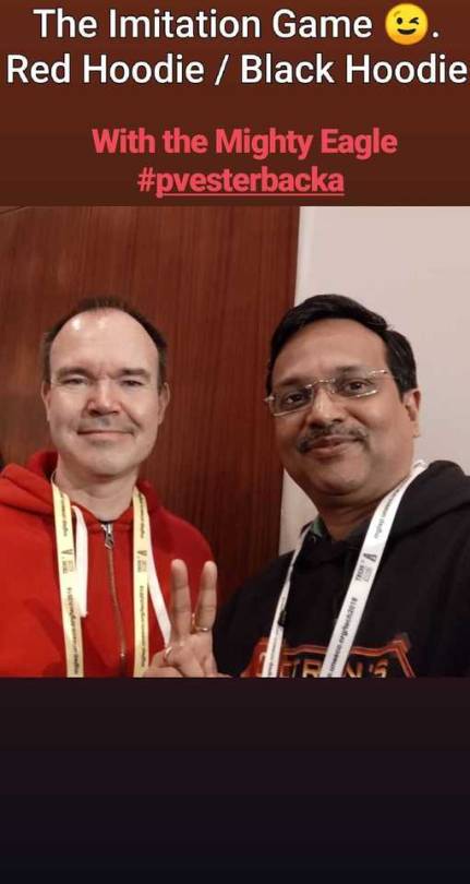 HaveSippy's tweet photo. My most memorable moment this year was meeting @pvesterbacka #petervesterbacka in person #inspiring... https://t.co/GVLB5RnVHO via @kunialabs https://t.co/RjQ1MAjgDw