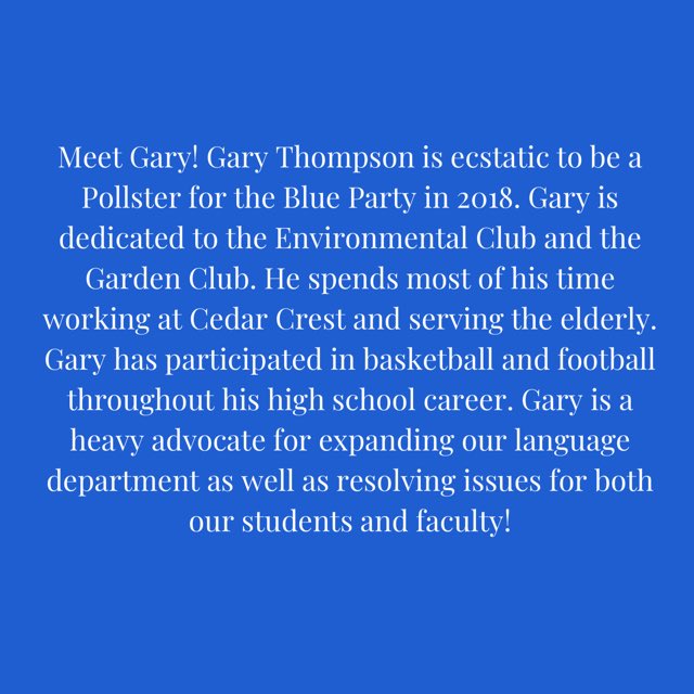 Meet Gary! 💙🌀💎🦋 #withoutadoubt #presidentofpequannock2018