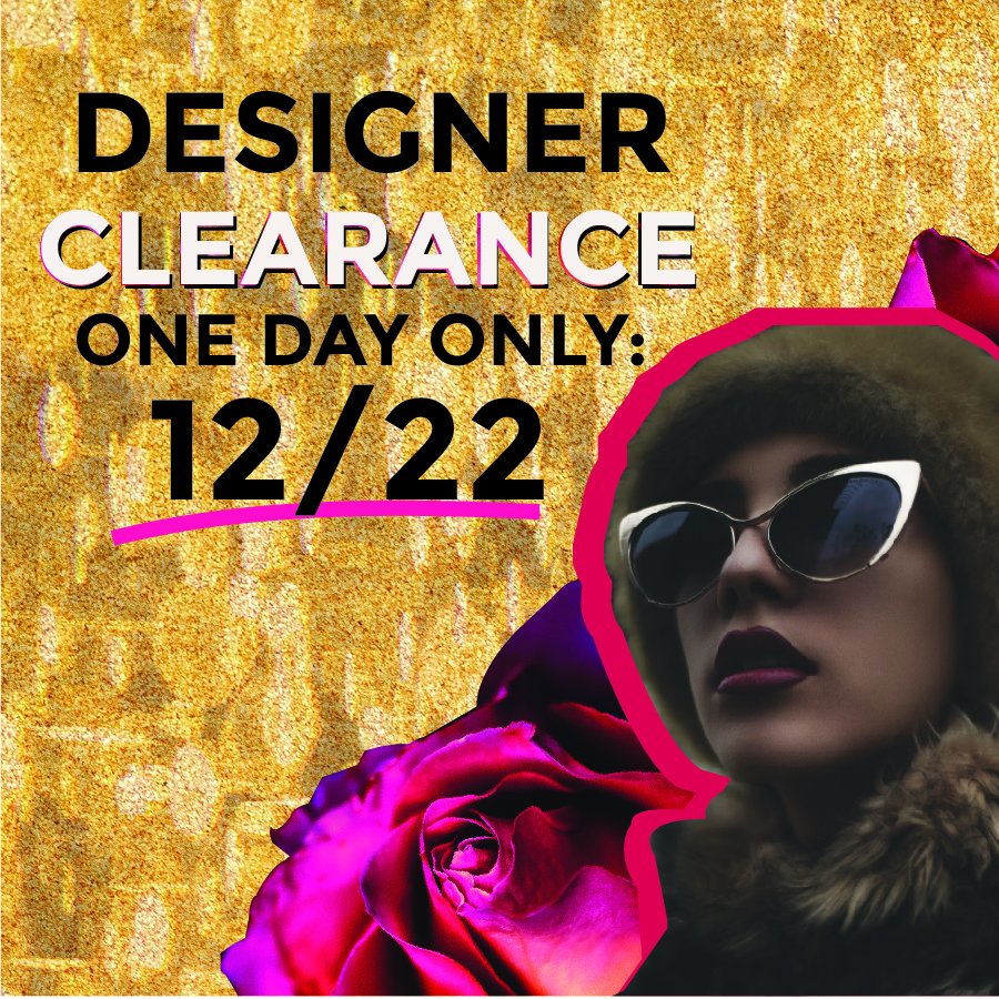 REFRESHSTL's tweet photo. This Saturday only (12/22) shop our unprecedented DESIGNER CLEARANCE EVENT! During this ONE-DAY-ONLY sale, score an additional 75% off our ALREADY discounted designer/boutique pieces!
#ReFreshSTL
#nonprofit
#FosterCare
#Shopforacause
#donate
#HolidayShopping https://t.co/Th9flW1gH6