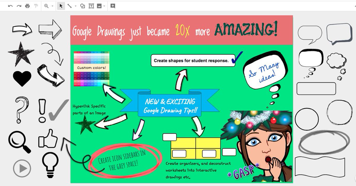 ErinWeaverTech's tweet image. Day 6 of #DitchSummit and #DitchContest! Check out the NEW tips I learned about @Google Drawings. Thanks @tonyvincent and @jmattmiller!