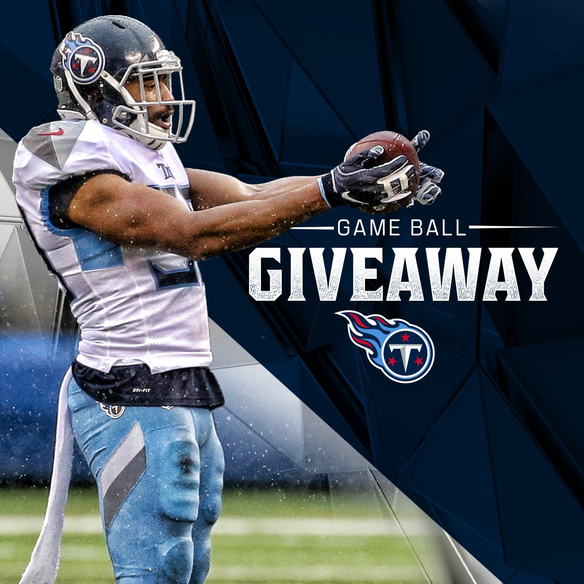 Titans's tweet image. 🏈 #Titans Game Ball Giveaway 🏈 

Retweet this and follow @Titans for a chance to win an official victory game ball vs. Giants. #TitanUp