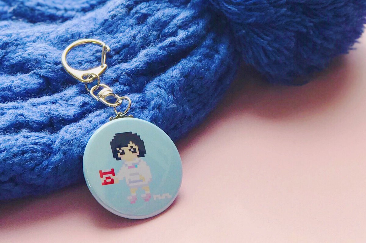 ヌン En Twitter スマホで完結 グッズ制作 缶バッジふうキーホルダー スマホのドット絵アプリで絵を描いて キーホルダー 作成アプリ Pickey でキーホルダー化 おともだちの Sugurukaちゃんの似顔絵をキーホルダーにしたよ 12 25までお試し Iosのみ