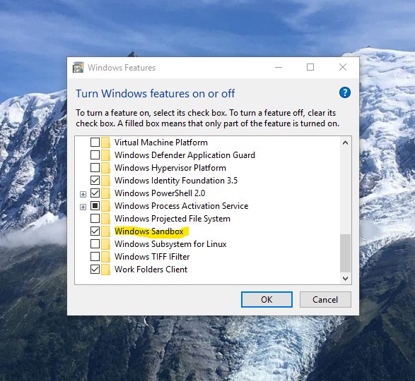 cfiessinger's tweet image. #WindowsSandbox &amp;gt; Hello world!