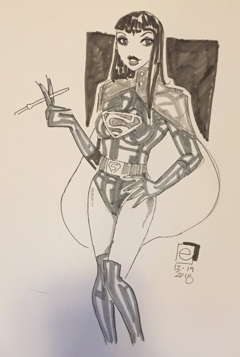 ArtistKytten's tweet photo. The “S” doesn’t just mean #Supergirl it also means #Supremacy namely #femalesupremacy  
Goddess @MistresH3llfire  as a #femdom Supergirl or #SuperDominatrix  #bdsm #art #artworship https://t.co/98mM25wml1
