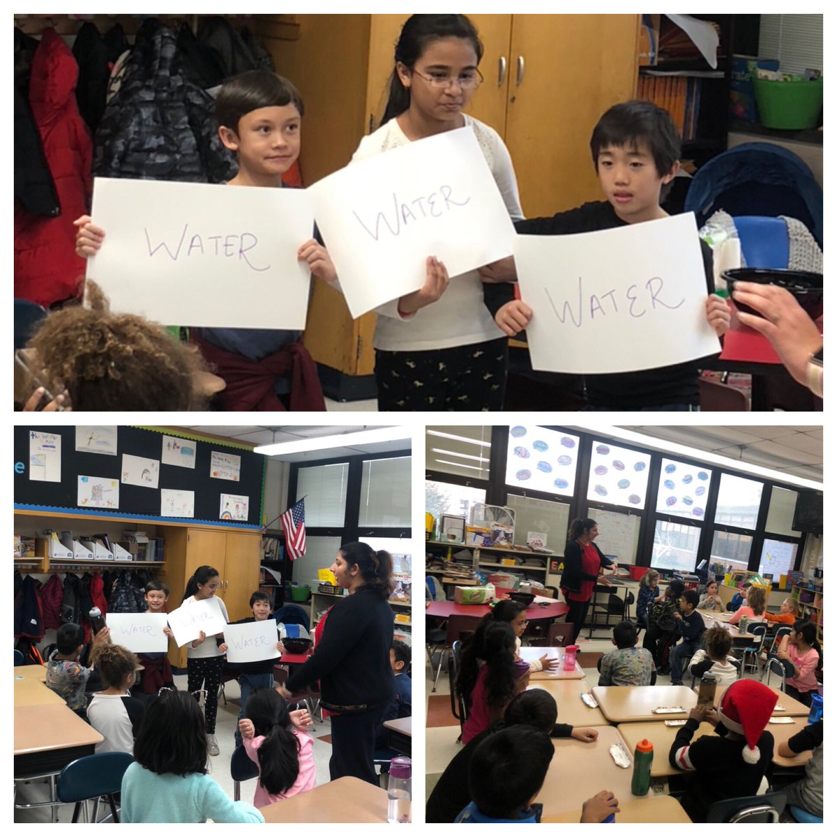 BrittneyIdland's tweet image. One of our ss’ mom is a real life scientist.  Ss loved learning about her job. Ss learned about surface tension and water molecules through an experiment she led us in too!  They even sang the matter rap to her! 😊 #bfrocks #ltps #sciencechat @bfes_ltps @JayBilly2 @KBurke4242