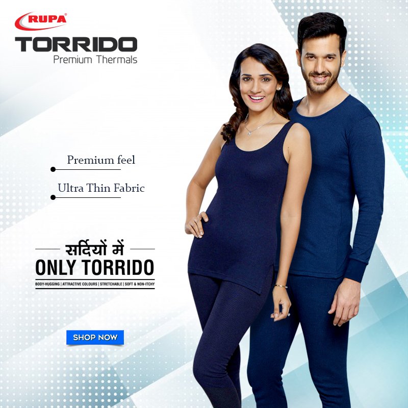 Rupa Knitwear on X: This Winter Feel The Ultimate Warm With Torrido Premium  #Thermals. Sardiyon Mein Only Torrido! #RupaTorrido Shop Now @    / X