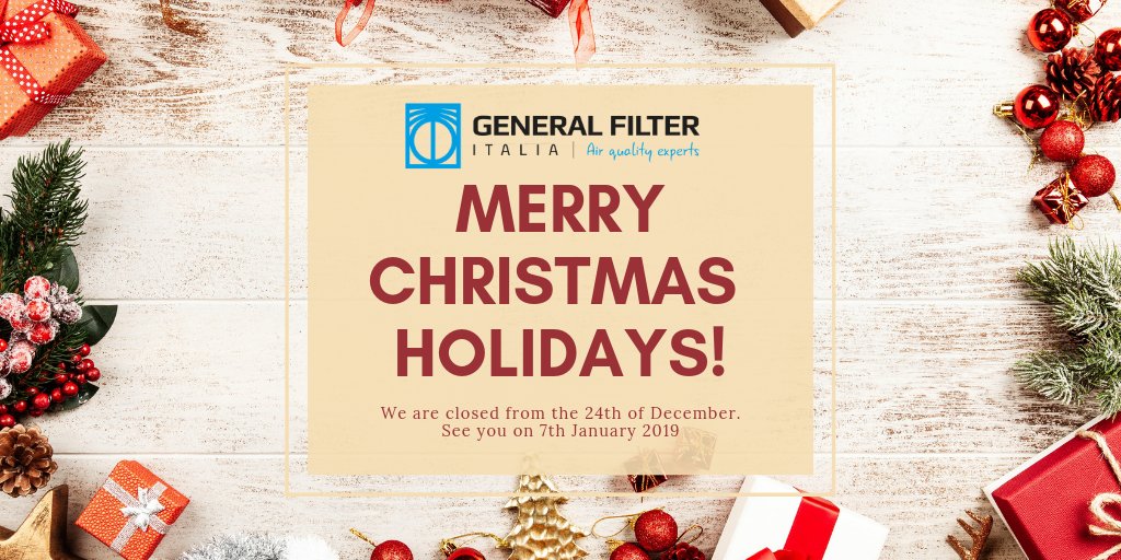 GeneralFilterPR's tweet image. Merry Christmas Holidays!
We are closed from the 24th of December
See you on 7th January 2019