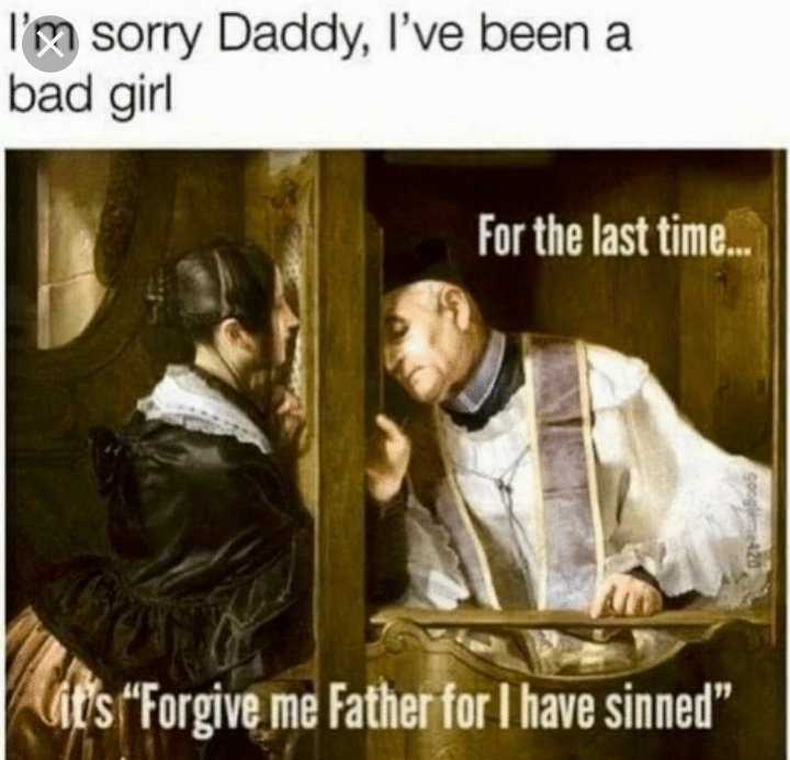Sharpie Ann 18 Me I M Sorry Daddy I Ve Been A Bad Girl Priest It S Forgive Me Father For I Have Sinned Sharpie Ann 18 Me I M Sorry Daddy I Ve Been A Bad Girl Priest It S Forgive Me Father For I Have Sinned