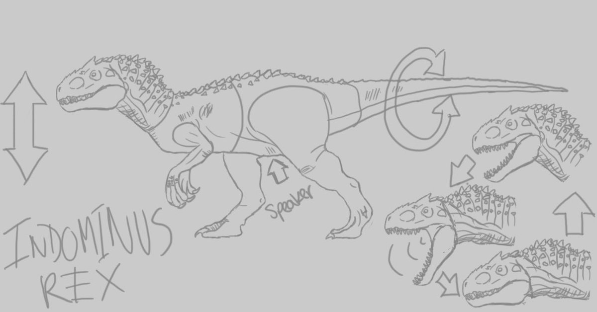 How To Draw A Dominus Rex From Jurassic World