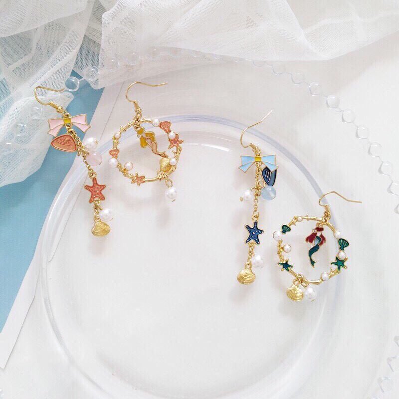 bcimabunnie's tweet photo. #บันนี่ช้อปปิ้ง ♡ พร้อมส่ง
꒰ i’m in love with the mermaid earrings ꒱ 
🐰159.-/pair (แบบหนีบบวกเพิ่ม 10฿)
🌸reg 30.- / ems 50.- 
dm me pls! ❤️ https://t.co/KbFei02LT6