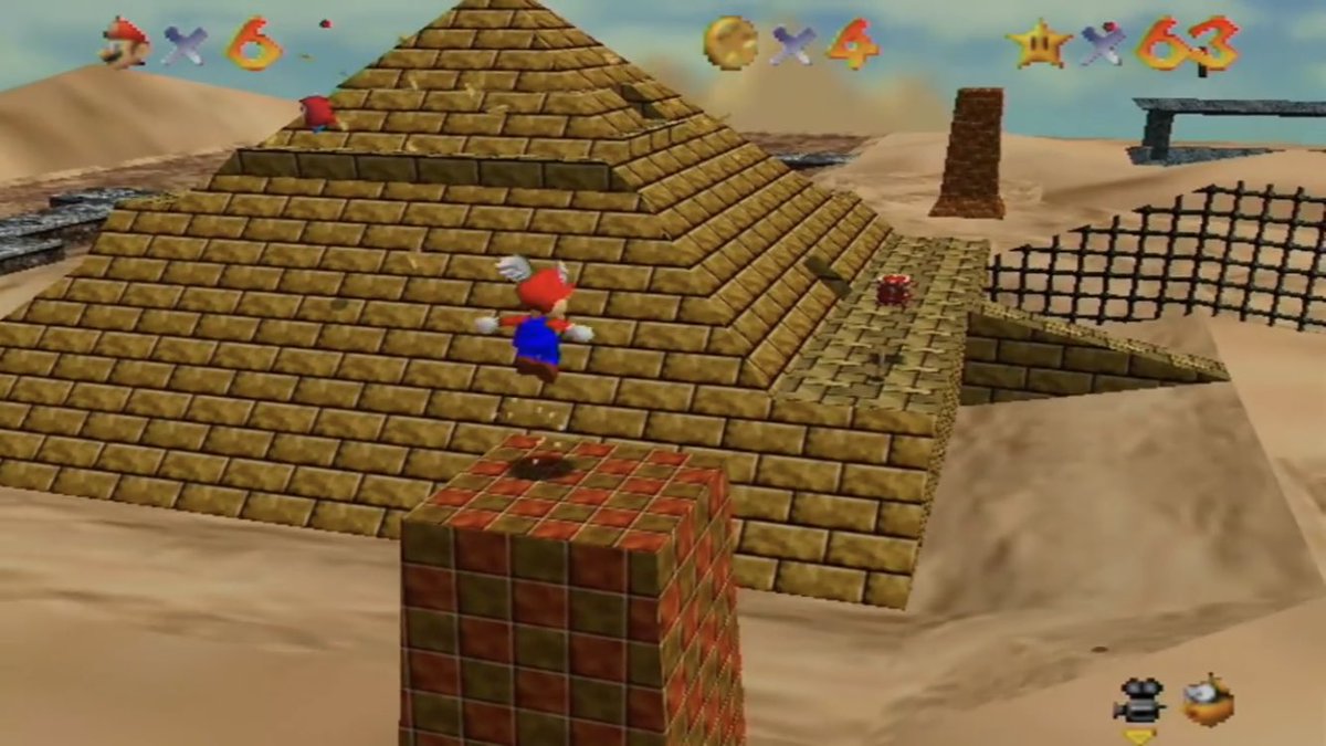 in this stage mario removes the capstone of the pyramid and goes inside. in the elites mythology about themselves, teachers like plato and pythagoras went to the pyramids and were initiated inside into ancient mystery religions. this is part of why they use egyptian symbolism