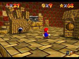 inside this pyramid mario confronts another “all seeing eye” boss, this time the eye is in the center of a giant hand. this is the last real subterranean level, after the underground labyrinth and hell mario crosses the desert and goes into the pyramid (place of initiation)