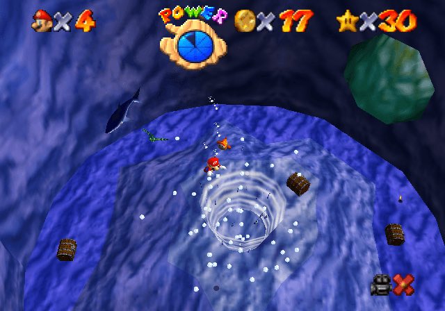 last level before mario goes into the higher level of the castle is dire dire docks. if u remember this level its kind of weird in that you start floating in the air + are dropped into the water, and the level is really oddly designed so u have to swim under and come up elsewhere