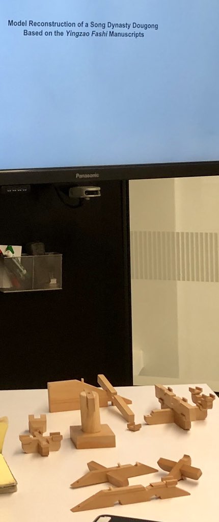 mcsts's tweet photo. My class @Yale_Anthro on “Sustainable #Preservation of #CulturalHeritage” ended w amazing presentations of student term papers -Always impressed by their enthusiasm & curiosity, expressed e.g. in this model of tradit. Chinese #dougong bracket system by Kaifeng Wu @ThankUStudents https://t.co/hs1KdDykHY