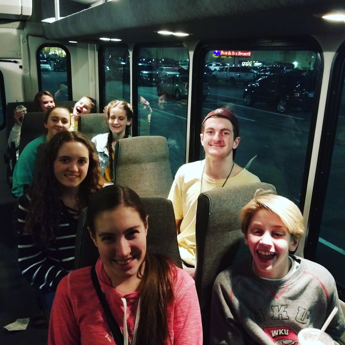View from the office. Christmas Shopping with the Youth. My last favorite thing with my most favorite people.