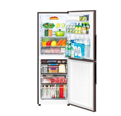 Sharp シャープ株式会社 小さめの2ドア冷蔵庫ですが 冷凍室がデカいのが本日発売です どれくらいデカいかというと 4段ケースで125l T Co 7po0wnsjpg T Co Jssx1fm4ez Twitter