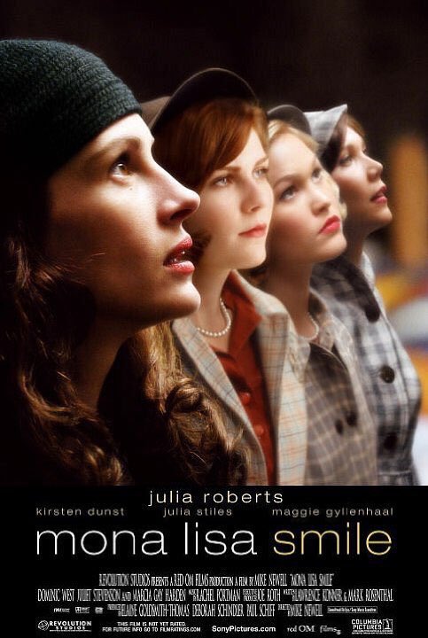 FilmNewsNos's tweet photo. 🎬MOVIE HISTORY: 15 years ago today, December 19, 2003, the movie ‘Mona Lisa Smile’ opened in theaters!

#JuliaRoberts #KirstenDunst #JuliaStiles #MaggieGyllenhaal #ToriAmos #EmilyBauer #JordanBridges #MarciaGayHarden #GinniferGoodwin #TopherGrace #LisaRobertsGillan https://t.co/T4lExBE04I