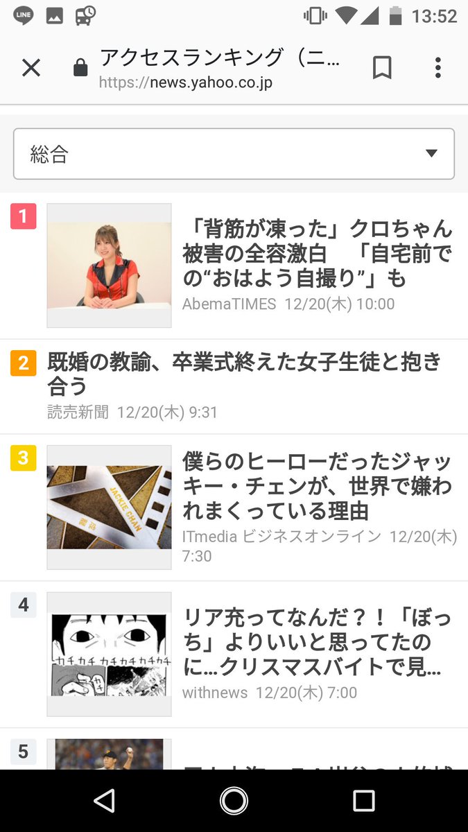 おおおお!
withnewsコラボ企画 #クリスマスの黒歴史　の僕のインタビュー記事が

yahooアクセスランキングの
[総合4位]になってる✨✨✨

記事のindexがいかついので
みてください?w… 