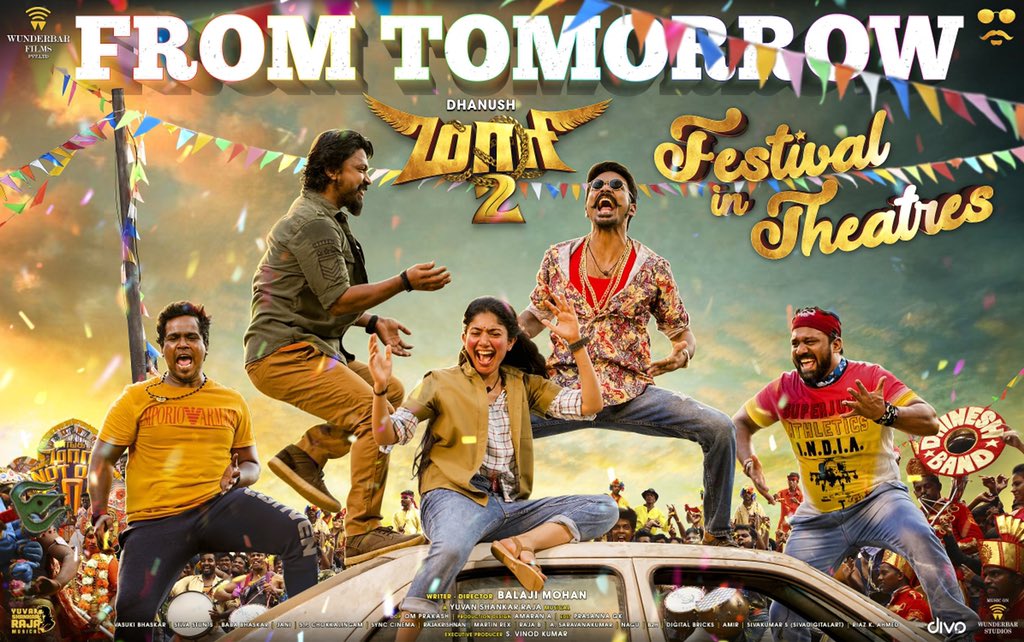 SouthCinemaHall's tweet photo. Maari2!!
#Dhanush #Maari2 #Maari2FromTomorrow https://t.co/4VZNX3DDTo