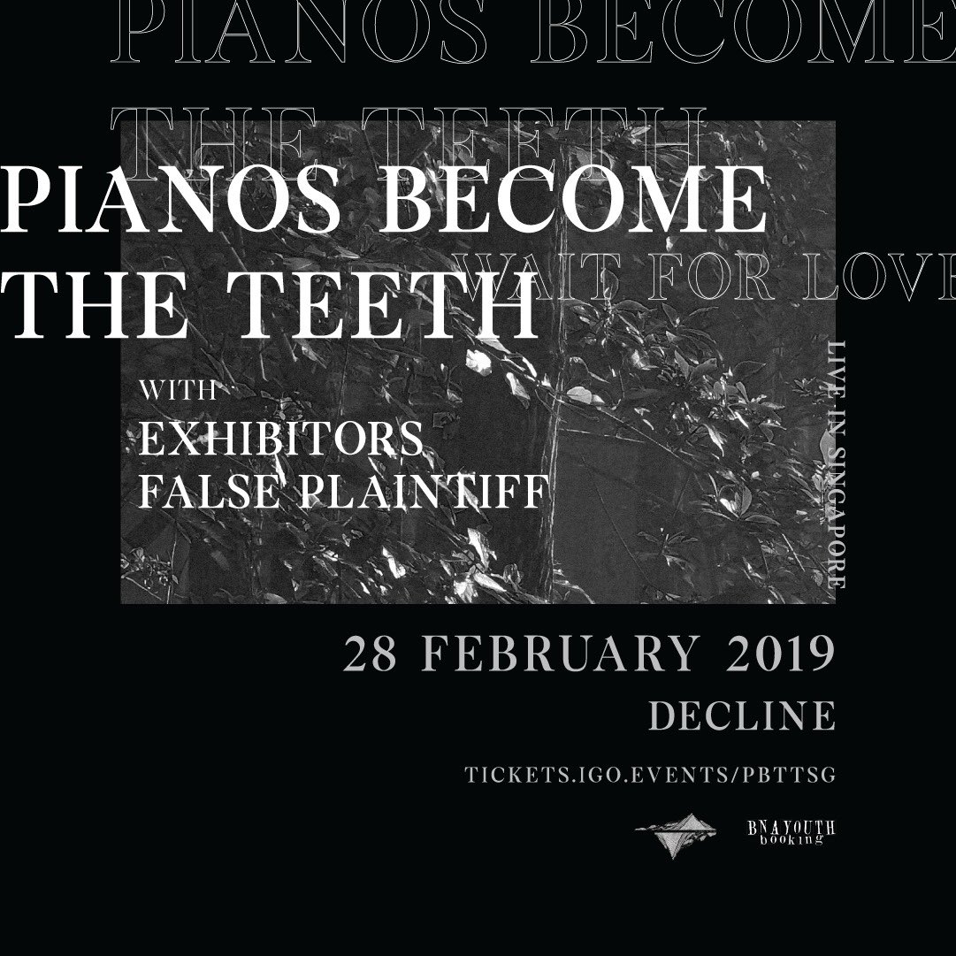 False Plaintiff (@falseplaintiff) on Twitter photo Kicking 2019 off with a bang!๐ฅ Supporting the legendary <a href="/pianosband/">Pianos Become The Teeth</a> in February, tickets are online and off like pancakes so donโt miss out! **Big ups to <a href="/atmos/">Corey</a>.sg <a href="/bnayouthbooking/">BNA_YouthBooking</a> for having us on! ๐ Kicking 2019 off with a bang!๐ฅ Supporting the legendary <a href="/pianosband/">Pianos Become The Teeth</a> in February, tickets are online and off like pancakes so donโt miss out! **Big ups to <a href="/atmos/">Corey</a>.sg <a href="/bnayouthbooking/">BNA_YouthBooking</a> for having us on! ๐