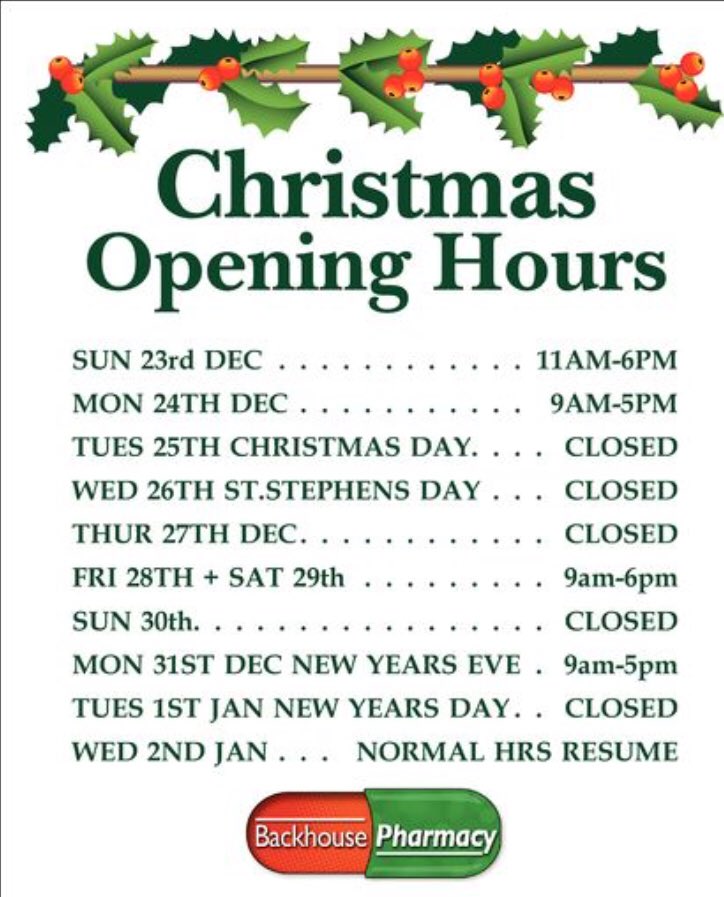 Christmas opening hours #LouthChat #christmas