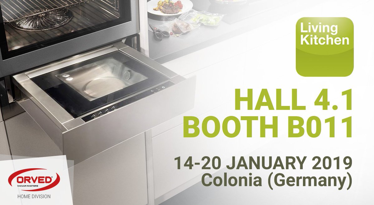 OrvedSpA's tweet photo. Ormai manca davvero poco, passate a trovarci per scoprire tutte le novità! 
Vi aspettiamo numerosi 😊 #sousvide #VacuumMasters 
@LivingKitchen https://t.co/4pAEfWgF7F