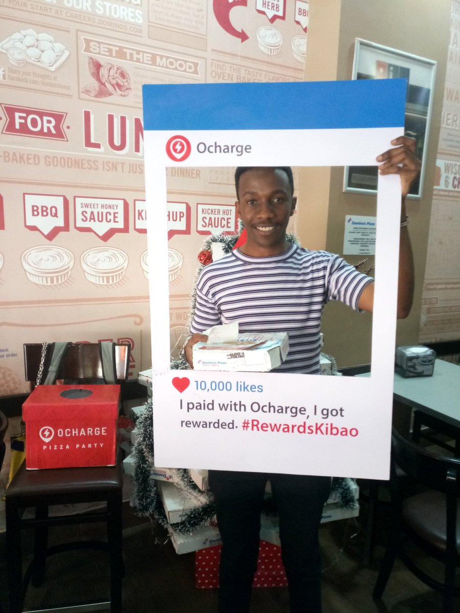 OChargeKE's tweet photo. It’s happening guys!! #OchargePizzaParty   is currently underway at Domino's Koinange street 🍕 💃🕺It's all smiles to our invites 😊 #RewardsKibao https://t.co/SCghSC92be