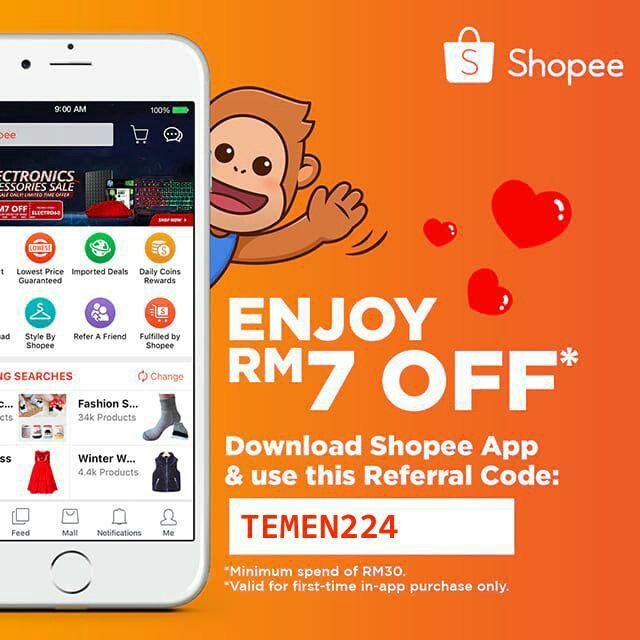 TemengKomsah's tweet photo. Use my referral code TEMEN224 to get RM7.00 off off your first purchase! Download Shopee now to enjoy free shipping and lowest price guaranteed deals! https://t.co/EtOJA3fllT https://t.co/fi8D24ZlW0