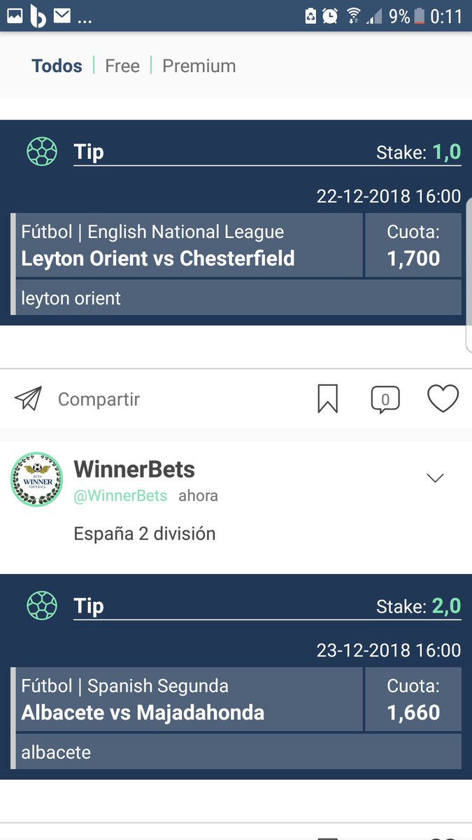 WinnerBetsF's tweet image. Hay nuevas apuestas en nuestro canal de Telegram y betsfy! A qui os dejamos una !