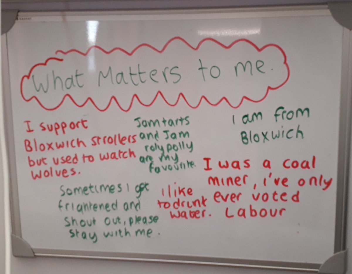 KarenDunderdale's tweet photo. I’m so proud of the team on Ward 2 @WalsallHcareNHS led by @mre29728069 for their individualised care “What matters to me” boards @tommyNtour @RMayNurseDir https://t.co/cnhwEulrra