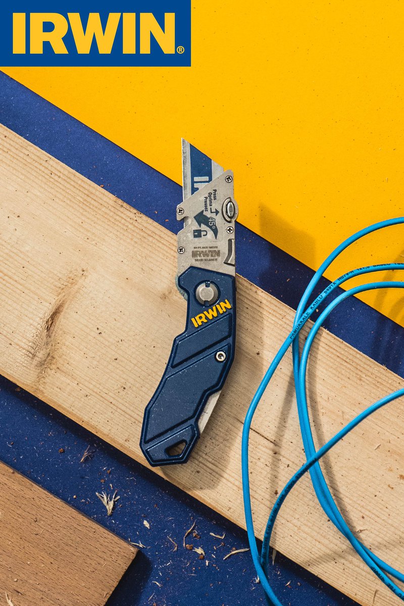 IRWINtoolsUK's tweet photo. The IRWIN® FOLDING UTILITY KNIFE features a 45° quick-change mechanism to increase productivity and safety. https://t.co/GgpWxKS3XS