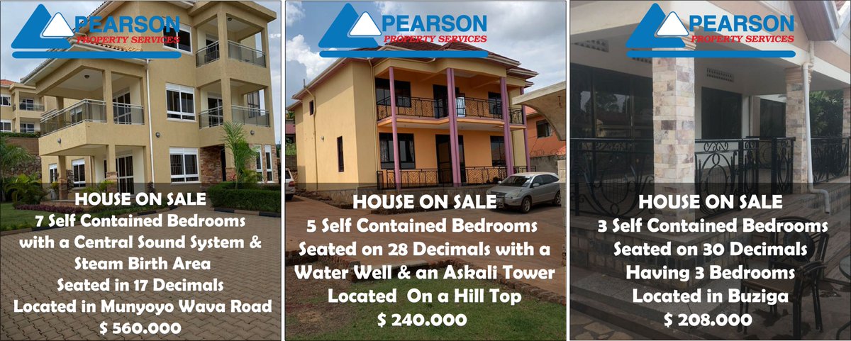 Pearsonpropert1's tweet photo. END OF YEAR SALE!!!
Own a Home in Buziga,Munyonyo and Bunamwaya Hill Top and Experience The Feeling of #LivingWithRoyals. Visit https://t.co/RwbiRG5aSi https://t.co/ypcAVTeXqg