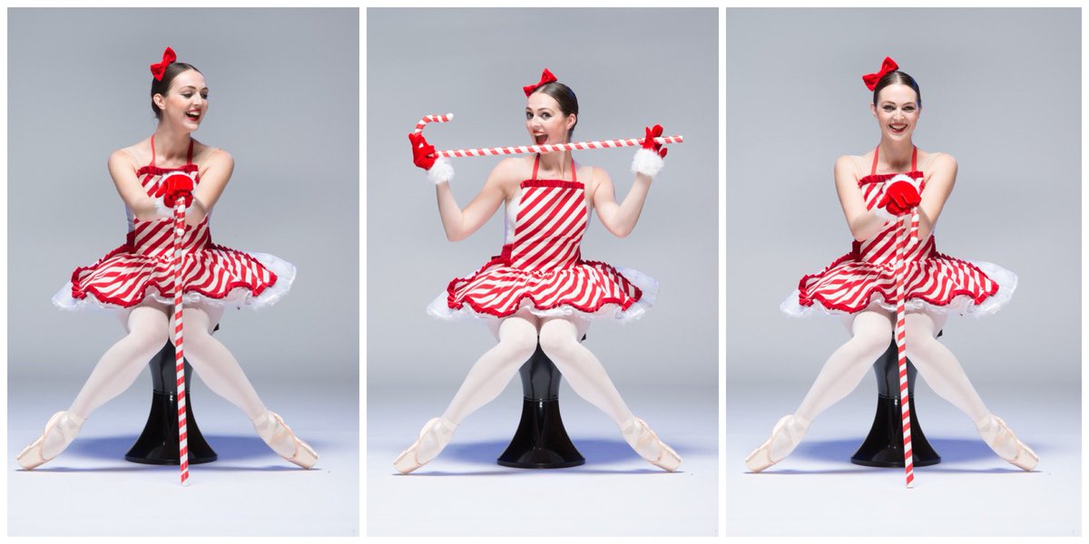 Surprise performance this morning from the candy cane ballerinas! Kicking off a Christmas party 🎉