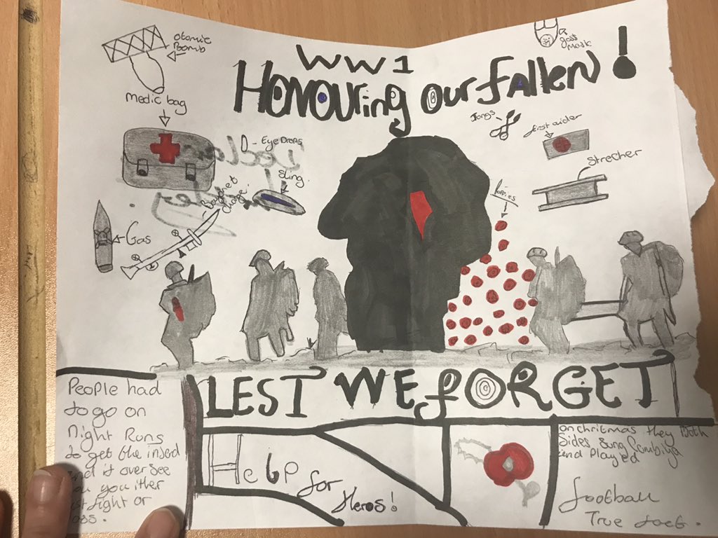 FPullen_History's tweet photo. Really impressed with the entries for our Armistice competition! Can’t wait to announce the winners! #Rememberance2018 #historyteacher https://t.co/VxLczW2bsw