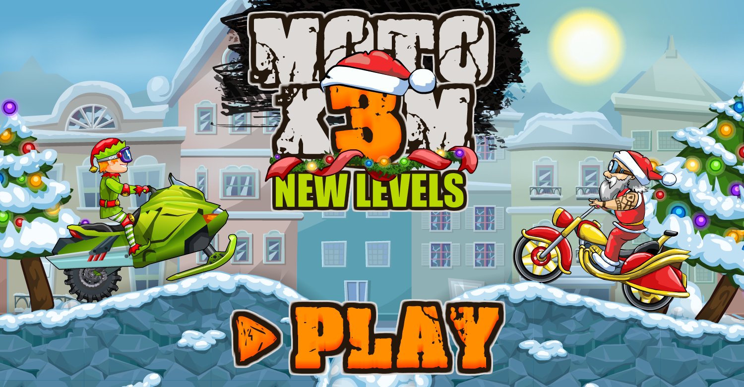 MadPuffers on X: Moto X3M update. Tackle the Winter update with new levels  with a brand new Elf Rider! Enjoy! #x3m #moto #bikerace #indiegame     / X